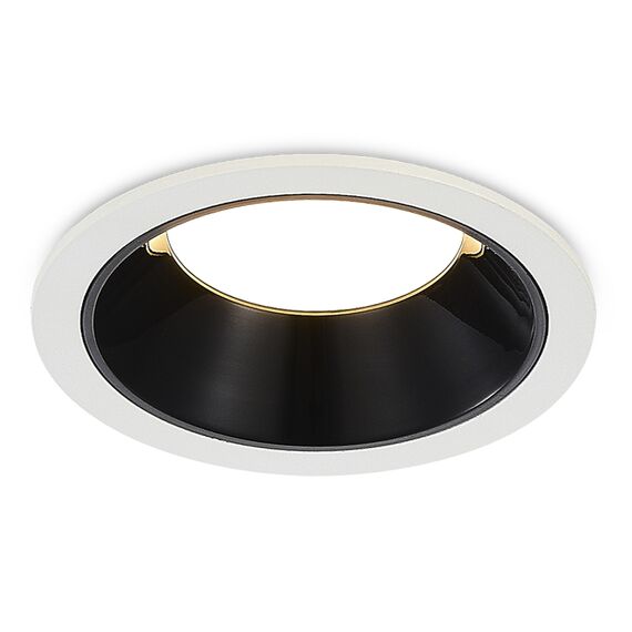 ST LUCE ST755.438.07 Светильник встраиваемый. Черный LED 1*7W 3000K 630Lm Ra80 120° IP20 D85xH45 100-240V