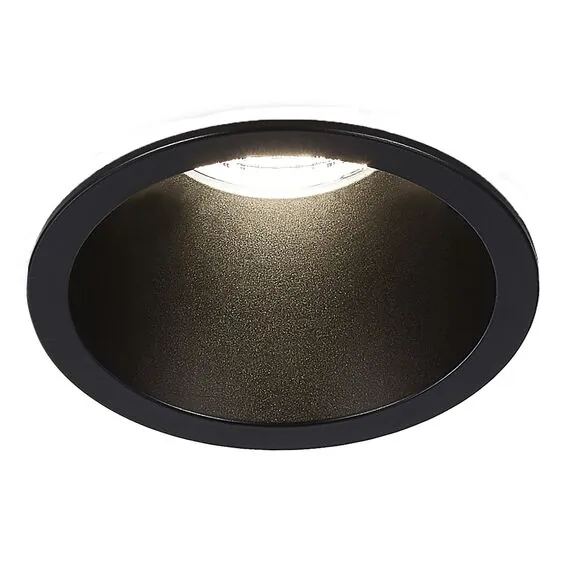 ST LUCE ST754.448.07 Светильник встраиваемый. Черный LED 1*7W 4000K 560Lm Ra80 60° IP20 D60xH79 100-240V