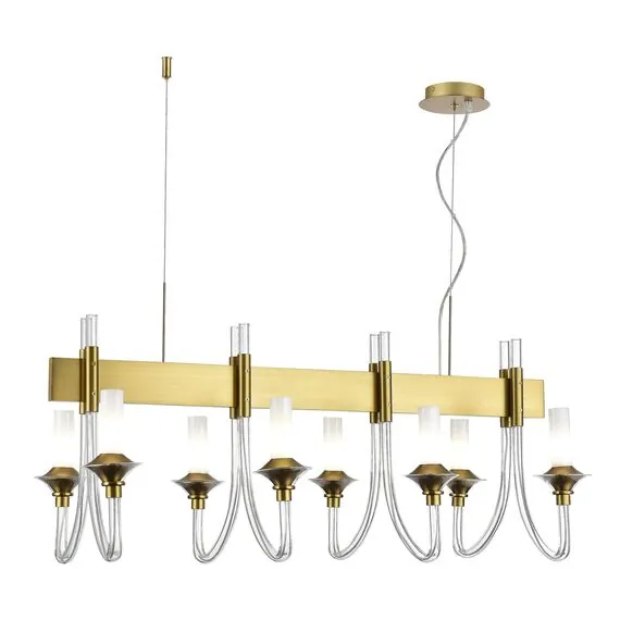 ST LUCE SL1241.213.08 Люстра подвесная ST-Luce Золотистый/Белый E14 8*40W