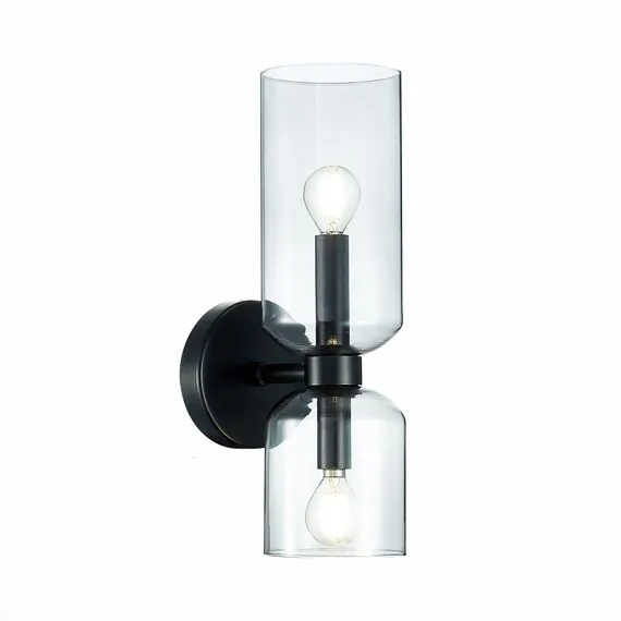 ST LUCE SL1180.401.02 Бра ST-Luce Черный/Дымчатый E14 2*40W