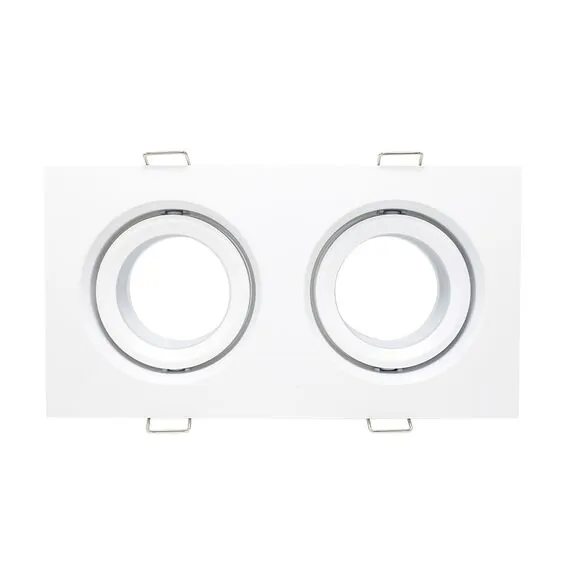 ST LUCE ST255.528.02 Светильник встраиваемый. Белый GU10 2*50W  IP65 L180xW90xH40 220V Без ламп
