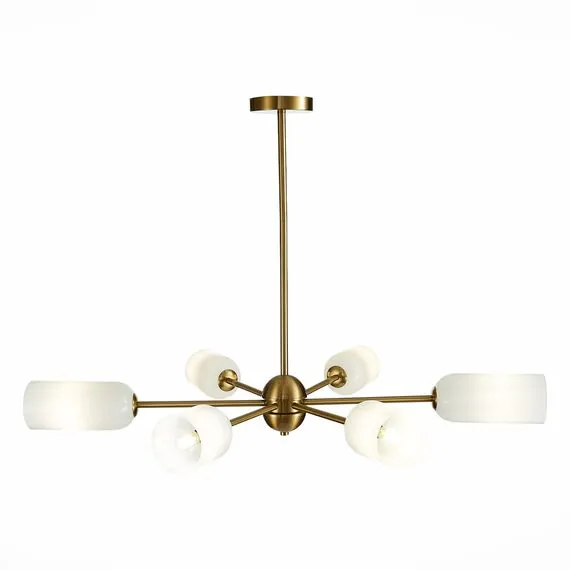 ST LUCE SL1180.202.06 Люстра потолочная ST-Luce Золотистый/Белый E14 6*40W, изображение 2