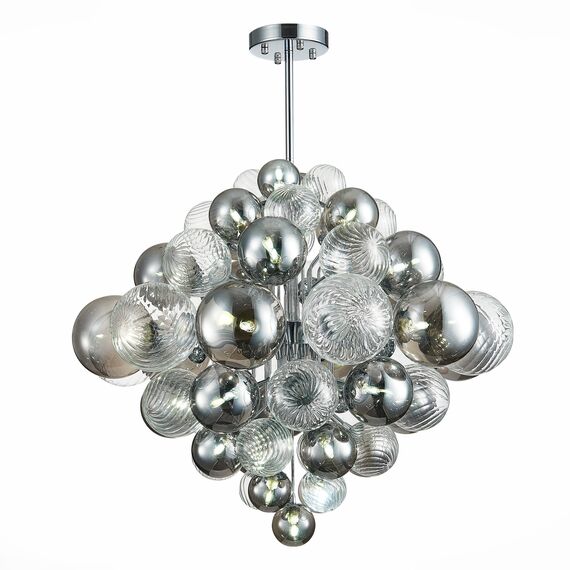 ST LUCE SL1124.103.29 Люстра подвесная ST-Luce Хром/Дымчатый, Прозрачный G9 29*5W 4000K