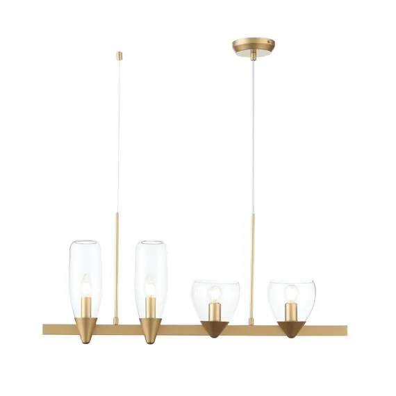 ST LUCE SL1119.203.04 Светильник подвесной ST-Luce Золотистый/Прозрачный E14 4*40W, изображение 2