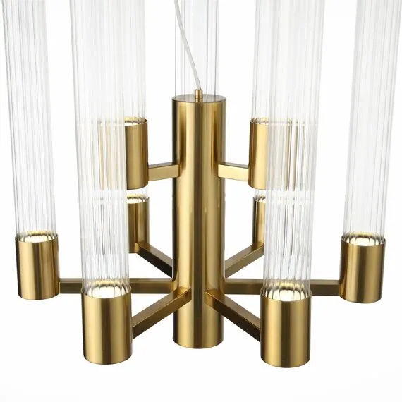 ST LUCE SL1229.303.09 Люстра подвесная ST-Luce Латунь/Прозрачный GU10 9*5W, изображение 2