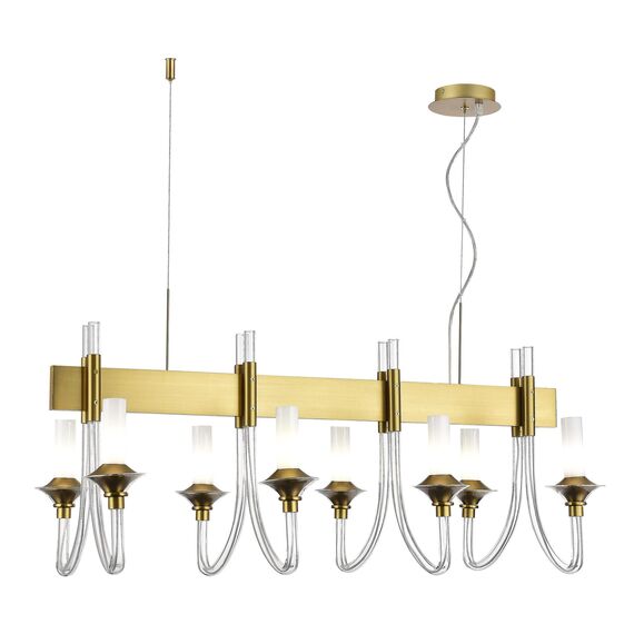 ST LUCE SL1241.213.08 Люстра подвесная ST-Luce Золотистый/Белый E14 8*40W