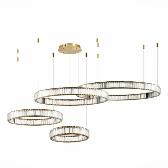 ST LUCE SL1622.303.04 Люстра подвесная ST-Luce Латунь/Прозрачный LED 1*190W 4000K