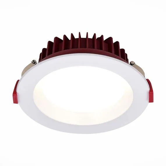 ST LUCE ST752.538.07 Светильник встраиваемый. Белый LED 1*7W 3000K 560Lm Ra80 100° IP44 D115xH47 100-240VV