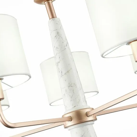 ST LUCE SL1163.203.05 Светильник подвесной ST-Luce Матовое золото/Белый E14 5*40W, изображение 2