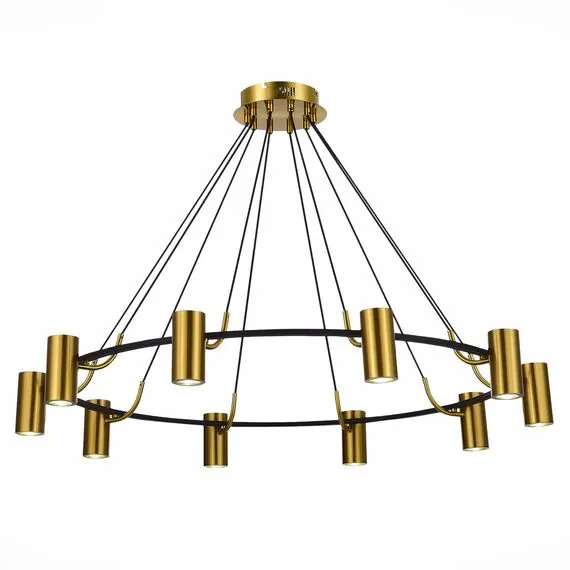ST LUCE SL1215.403.10 Светильник подвесной ST-Luce Черный, Латунь/Латунь GU10 10*5W 4000K