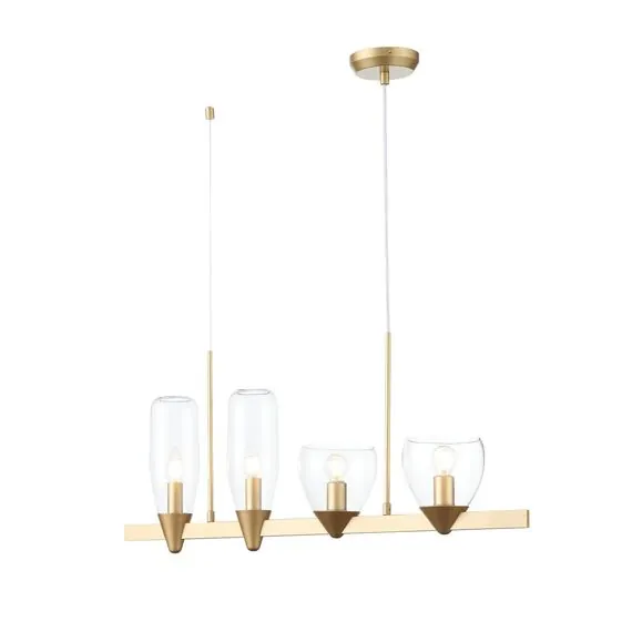 ST LUCE SL1119.203.04 Светильник подвесной ST-Luce Золотистый/Прозрачный E14 4*40W