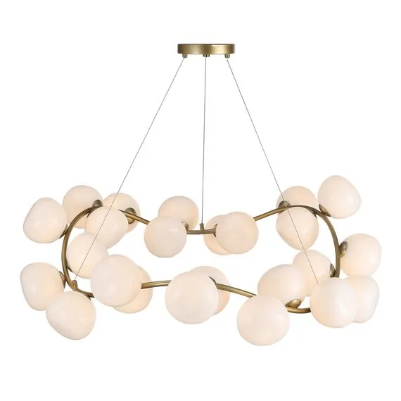 ST LUCE SL1519.303.24 Светильник подвесной ST-Luce Латунь/Белый G9 24*5W 4000K, изображение 4