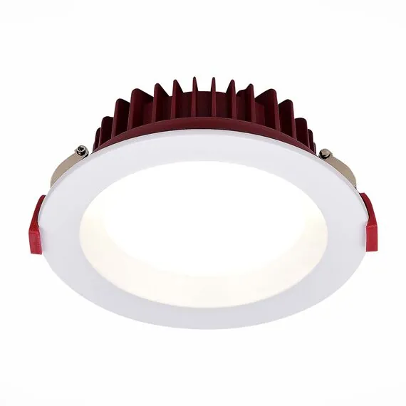ST LUCE ST752.548.07 Светильник встраиваемый. Белый LED 1*7W 4000K 560Lm Ra80 100° IP44 D115xH47 100-240VV