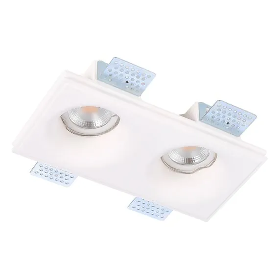 ST LUCE ST254.328.02 Светильник встраиваемый. из гипса Белый GU10 2*50W IP20 L200xW100xH45 180-240V Без ламп, изображение 2