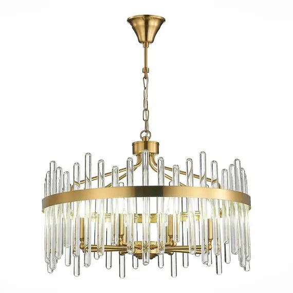 ST LUCE SL1167.303.08 Светильник подвесной ST-Luce Латунь/Латунь, Прозрачный E14 8*40W
