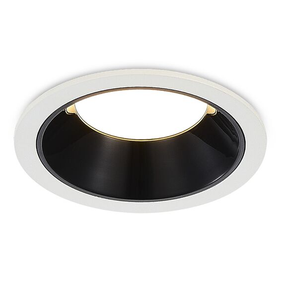 ST LUCE ST755.448.07 Светильник встраиваемый. Черный LED 1*7W 4000K 630Lm Ra80 120° IP20 D85xH45 100-240V