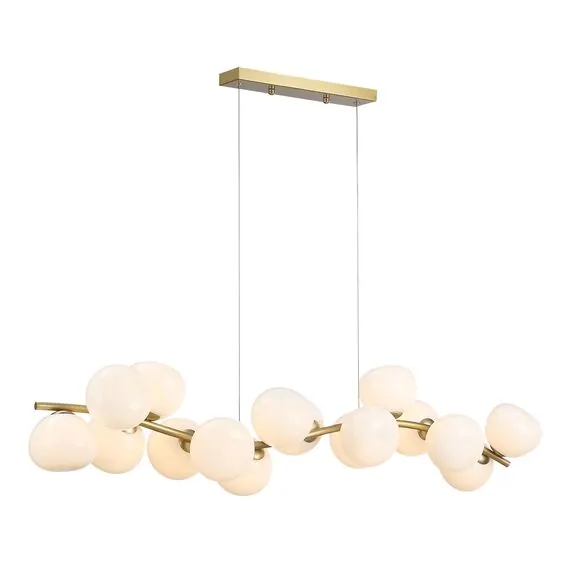 ST LUCE SL1519.303.16 Светильник подвесной ST-Luce Латунь/Белый G9 16*5W 4000K, изображение 2