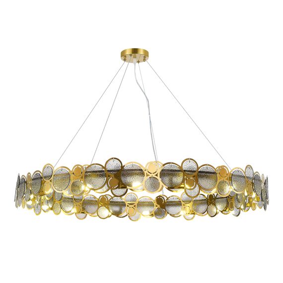 ST LUCE SL6133.313.16 Светильник подвесной ST-Luce Латунь/Дымчатый G9 LED 16*5W 4000K