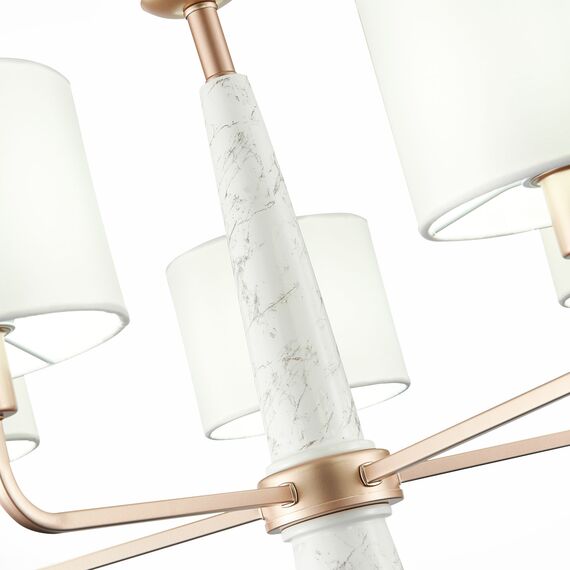 ST LUCE SL1163.203.05 Светильник подвесной ST-Luce Матовое золото/Белый E14 5*40W, изображение 2