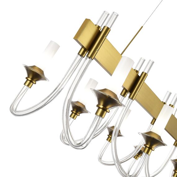 ST LUCE SL1241.213.08 Люстра подвесная ST-Luce Золотистый/Белый E14 8*40W, изображение 2