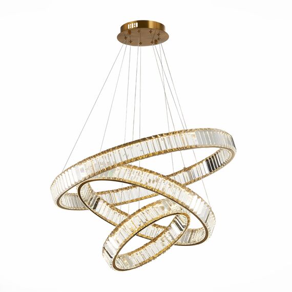 ST LUCE SL1622.303.03 Люстра подвесная ST-Luce Латунь/Прозрачный LED 1*122W 4000K, изображение 2