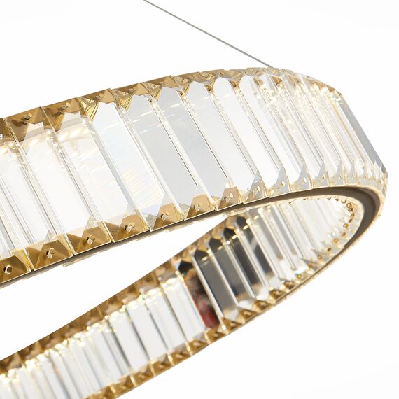 ST LUCE SL1622.313.01 Люстра подвесная ST-Luce Латунь/Прозрачный LED 1*68W 4000K, изображение 2