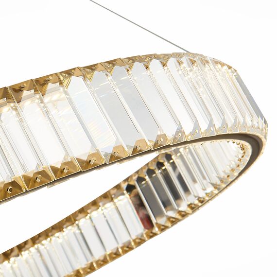 ST LUCE SL1622.383.01 Люстра подвесная ST-Luce Латунь/Прозрачный LED 1*52W 4000K, изображение 2