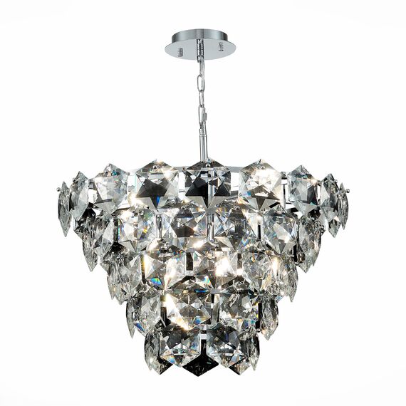 ST LUCE SL1631.103.09 Люстра подвесная ST-Luce Хром/Прозрачный E14 9*40W, изображение 5