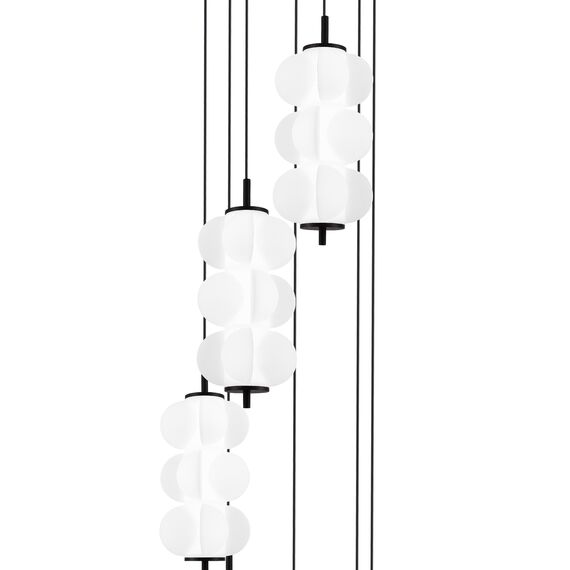 ST LUCE SL6121.403.07 Светильник подвесной ST-Luce Черный/Белый LED 7*8W 3000K, изображение 2