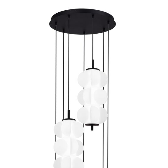 ST LUCE SL6121.403.07 Светильник подвесной ST-Luce Черный/Белый LED 7*8W 3000K, изображение 3