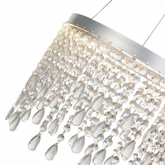 ST LUCE SL6201.103.24 Люстра подвесная ST-Luce Серебристый/Прозрачный LED 1*24W 3000K/4000K/6000K, изображение 2