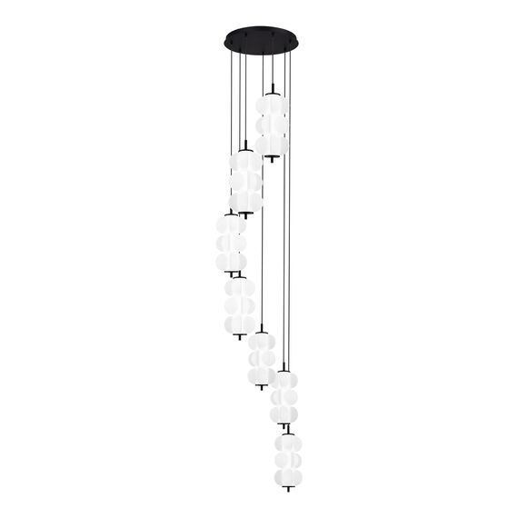 ST LUCE SL6121.403.07 Светильник подвесной ST-Luce Черный/Белый LED 7*8W 3000K