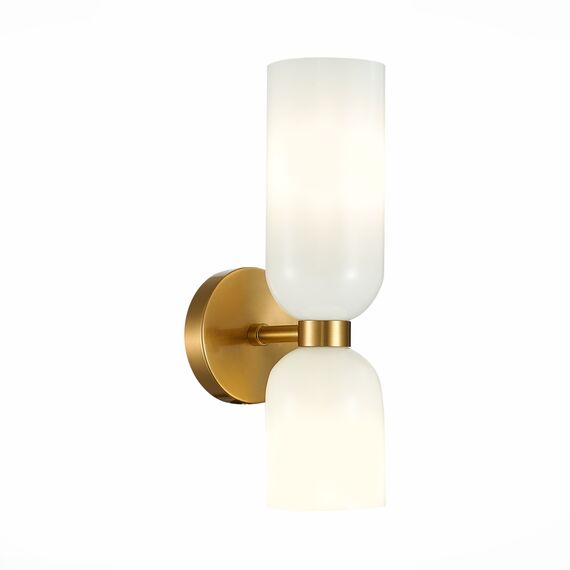 ST LUCE SL1180.201.02 Бра ST-Luce Золотистый/Белый E14 2*40W