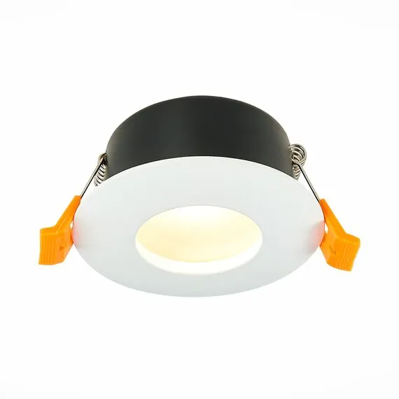 ST LUCE ST213.508.01 Светильник встраиваемый. Белый GU10 1*50W  IP44 D84xH50 220V Без ламп