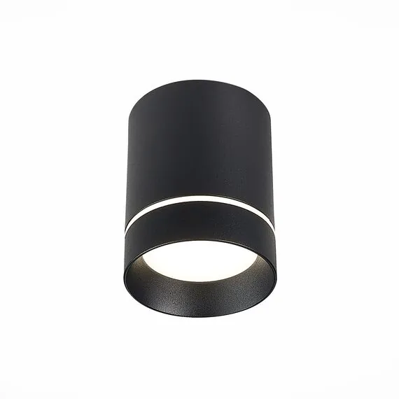 ST LUCE ST115.442.07 Светильник потолочный Черный LED 1*7W 4000K 490Lm Ra>90 120° IP20 D79xH100 170-240V