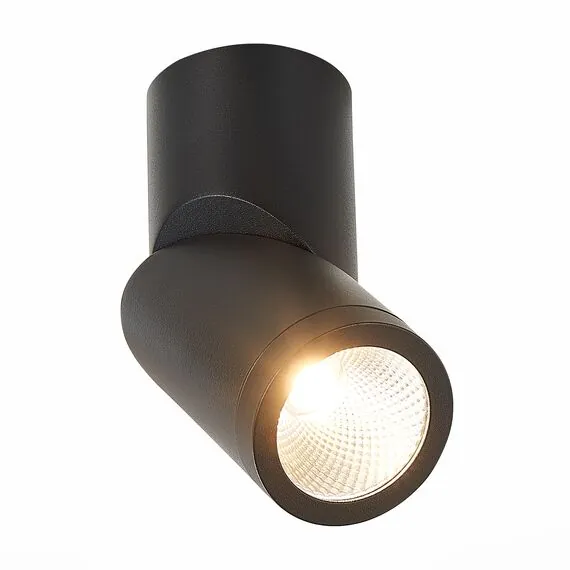 ST LUCE ST650.442.10 Светильник потолочный Черный LED 1*10W 4000K 800Lm Ra>90 38° IP44 D62xH151 165-265V