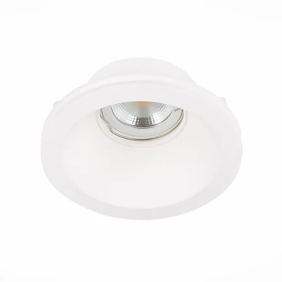 ST LUCE ST254.308.01 Светильник встраиваемый. из гипса Белый GU10 1*50W  IP20 D120xH50 180-240V Без ламп, изображение 6