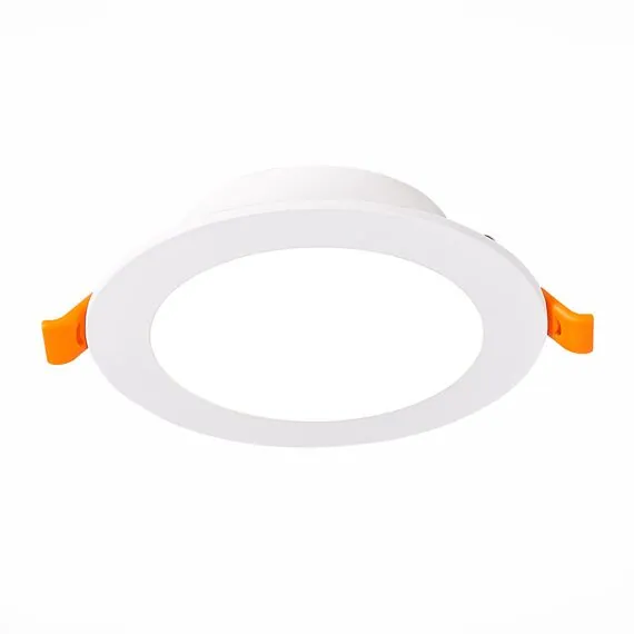 ST LUCE ST210.538.12 Светильник встраиваемый. Белый LED 1*12W 3000K 900Lm Ra80 110° IP20 D120xH30 220-240V