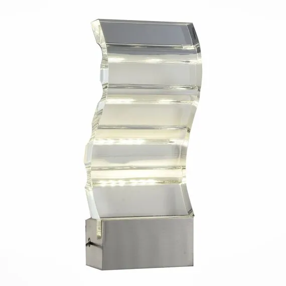 ST LUCE SL580.701.01 Светильник настенный ST-Luce Хром/Прозрачный LED 1*6W 4000K