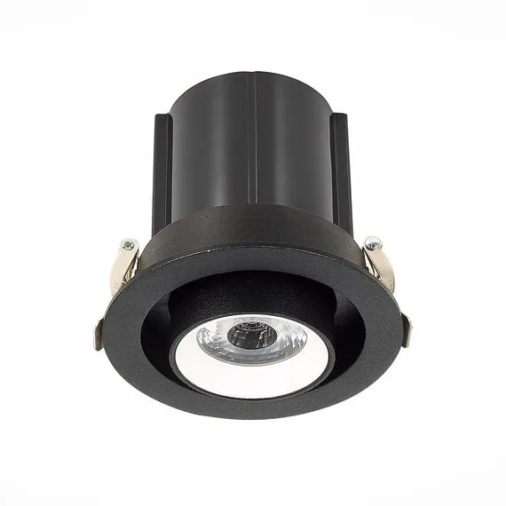 ST LUCE ST702.448.12 Светильник встраиваемый. Черный LED 1*12W 4000K 900Lm Ra80 24° IP20 D90xH92 180-240V, изображение 3