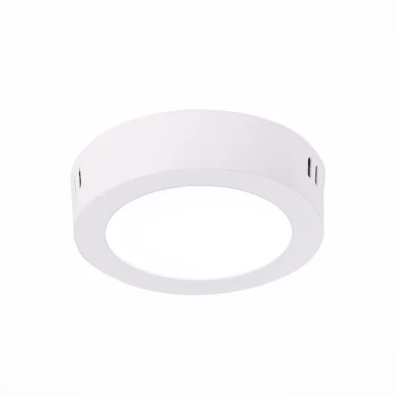 ST LUCE ST112.532.06 Светильник настенно-потолочный Белый LED 1*6W 3000K 330Lm Ra80 120° IP20 D110xH28 90-26
