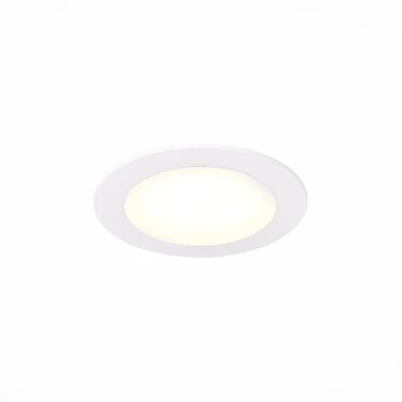 ST LUCE ST209.538.06 Светильник встраиваемый. Белый LED 1*6W 3000K 330Lm Ra80 110° IP20 D120xH8 90-265V, изображение 2