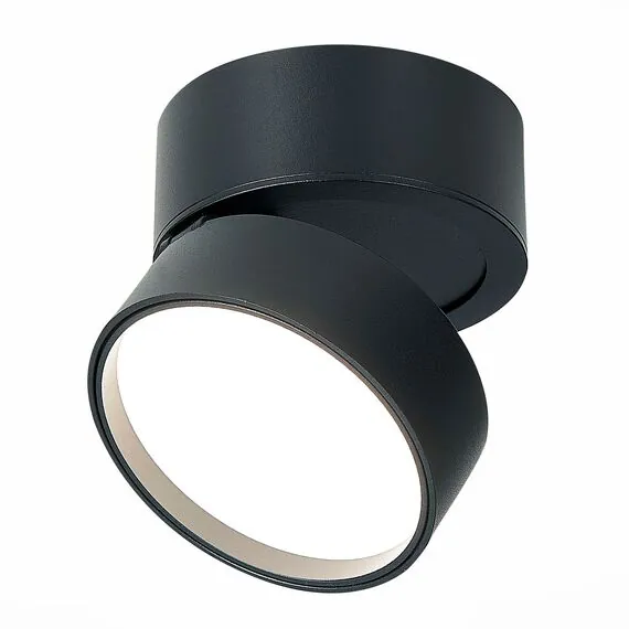 ST LUCE ST651.442.14 Светильник потолочный поворотный Черный LED 1*14W 4000K 1 100Lm Ra>90 120° IP20 D105xH8