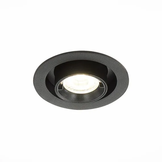 ST LUCE ST702.348.12 Светильник встраиваемый. Черный LED 1*12W 4000K 900Lm Ra80 24° IP20 D90xH92 180-240V, изображение 2