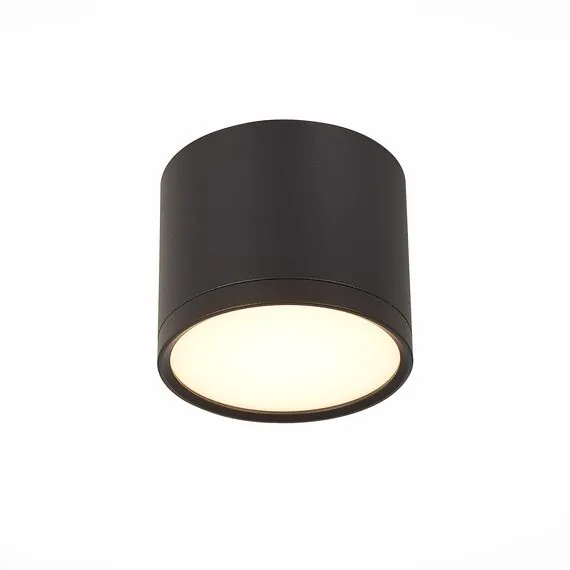 ST LUCE ST113.432.09 Светильник потолочный Черный LED 1*9W 3000K 702Lm Ra>90 120° IP20 D88xH75 170-240V