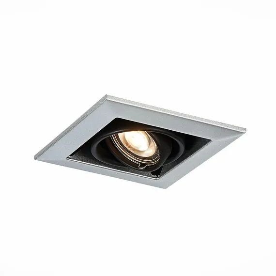 ST LUCE ST250.148.01 Светильник встраиваемый. Черный GU10 1*50W  L126xW126xH70 220V Без ламп, изображение 2