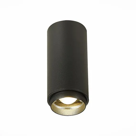 ST LUCE ST600.442.10 Светильник потолочный Zoom Черный LED 1*10W 4000K 1 000Lm Ra>80 15-60° IP20 D59xH130 17