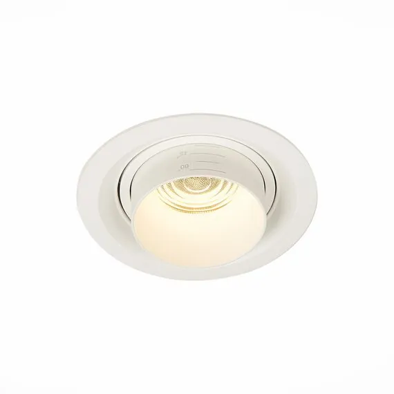 ST LUCE ST701.538.12 Светильник встраиваемый. Zoom Белый LED 1*12W 3000K 960Lm Ra90 15°-60° IP20 D115xH95 170-240V