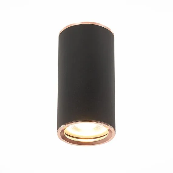 ST LUCE ST111.427.01 Светильник потолочный Черный GU10 1*50W D54xH105 220V Без ламп