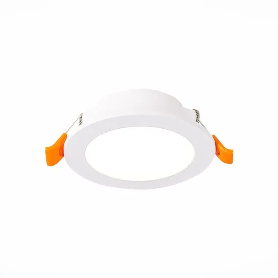 ST LUCE ST210.538.06 Светильник встраиваемый. Белый LED 1*6W 3000K 480Lm Ra80 110° IP20 D90xH30 220-240V